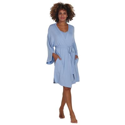 K Jordan Knit Robe (Size S) Cornflower Blue, Rayon...