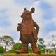 Rustic Cast Iron Mouse Sculpture - Large//Garden decoration/Garden/Outdoors/Countryside/Garden Gift