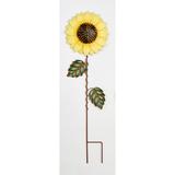 Gracie Oaks Metal Wobbly Sunflower Garden Stake Metal | 29 H x 8 W x 1 D in | Wayfair 8DAEA2FC485544FAB00AF53B0805A70B