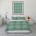 Red Barrel Studio® Microfiber 3 Piece Comforter Set Polyester/Polyfill/Microfiber in Green | Queen Comforter + 2 Standard Pillowcases | Wayfair