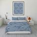Rosecliff Heights Azin Microfiber 3 Piece Comforter Set Polyester/Polyfill/Microfiber in Blue | Queen Comforter + 2 Standard Pillowcases | Wayfair