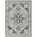 Black/White 83.86 x 62.99 x 0.05 in Area Rug - Bungalow Rose Mikel Traditional Charcoal Area Rug Polyester | 83.86 H x 62.99 W x 0.05 D in | Wayfair