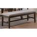 Red Barrel Studio® Ineslta Solid Wood Bench Wood in Brown/Gray | 18 H x 54 W x 17 D in | Wayfair 0A7F4ABDA2CE4BAF849D02226D276E3C