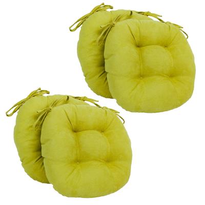 16-inch Round Indoor Microsuede Chair Cushions (Set of 2, 4, or 6)