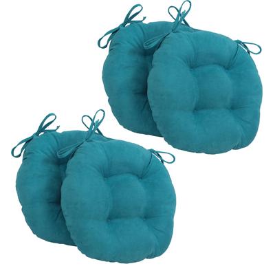 16-inch Round Indoor Microsuede Chair Cushions (Set of 2, 4, or 6)