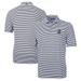 Men's Cutter & Buck Navy Utah State Aggies Big Tall Team Logo Virtue Eco Pique Stripe Recycled Polo