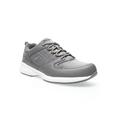 Wide Width Men's Life Walker Sport Sneakers by Propet in Dark Grey (Size 11 W)