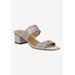 Wide Width Women's Keetana Sandals by J. Renee in Silver (Size 11 W)