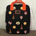 Disney Bags | Disney Loungefly Coco Miguel Backpack Canvas Embroidered Skull Guitar Black New | Color: Black/Orange | Size: Os