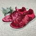 Nike Shoes | Nike Free Red Crushed Velvet Animal Print Sneakers | Color: Red | Size: 10