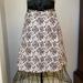 Tory Burch Skirts | Floral Tory Burch Wrap Skirt With Button Front | Color: Blue/Cream | Size: 2