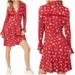 Free People Dresses | Free People Red Floral Print Good Days Mini Dress | Color: Pink/Red | Size: Xl