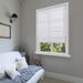 Wide Width Cordless Light Filtering Fabric Roman Shades by Whole Space Industries in White (Size 35" W 64" L)