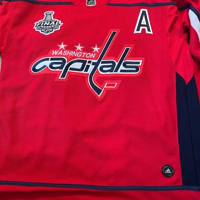 Adidas Shirts | Caps Red John Carlson Adidas Jersey Stitched With Patches | Color: Red | Size: Xl