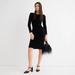 J. Crew Dresses | J Crew Italy Black Velvet Hathaway Low Back Dress Nwt Sz 8 | Color: Black | Size: 8