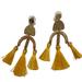 Anthropologie Jewelry | Anthropologie Multi Tassel Dangle Drop Earrings Yellow | Color: Yellow | Size: Os