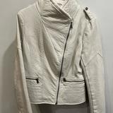 Jessica Simpson Jackets & Coats | Jessica Simpson White Faux Leather Jacket | Color: White | Size: M