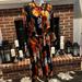 Lularoe Dresses | Luela Roe Midi Black Floral Dress With Belt! Size:Xl Sleeves Long Or Shorten It. | Color: Black/Orange | Size: Xl