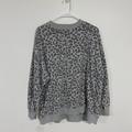 American Eagle Outfitters Tops | American Eagle Cheetah Print Jegging Fit Crewneck | Color: Gray | Size: Xs