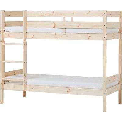 Etagenbett HOPPEKIDS "ECO Comfort Kinderbett 90x200 oder 70x160 aus Massivholz in 4 Farben", beige (natur, natur), B:81cm H:140cm L:166cm, Etagenbetten, TÜV, FSC und Nordisches Umweltzeichen – wahlweise mit Matratzen Image