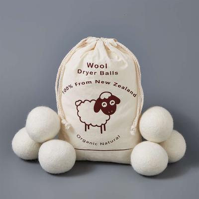 Tumble Dryer Balls Wool Set of 6 reduce drying time by up to 30% Dia.6.5cm