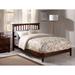 Mission Queen Low Profile Wood Platform Bed in Walnut