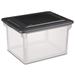 Sterilite 18689004 Versatile Clear Organizing Storage File Box w/ Lid (12 Pack) - 12