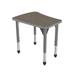 Marco Premier Series Adjustable Height Flare Collaborative Desk Wood/Metal in Brown | Wayfair 43-2274-K9-BGY