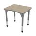 Marco Premier Series Manufactured Wood 31" Collaborative Desk Wood/Metal in Brown | Wayfair 43-2291-P8-BGY