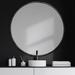 Willa Arlo™ Interiors Ashcraft Modern & Contemporary Accent Mirror in Black | 47.2 H x 47.2 W x 1 D in | Wayfair F14817AE2D6A46B5AD2C50130B828ACE