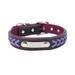 Anti-lost Quality Pet Gift Personalized Adjustable with Braided Pattern Name Engravable Pet ID Tags Dog Supplies Dog Collar Dog Leads PURPLE S COLLAR