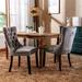Rosdorf Park Velvet Dining Chair Set Of 2 Wood/Upholstered/Velvet in Brown | 37.5 H x 19.7 W x 24.4 D in | Wayfair 851AAA02B3D647829373C836BD2C50E3