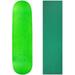 skateboard deck pro 7-ply canadian maple neon green with griptape 7.5 - 8.5