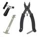 Bicycle Chain Splitter Link Bike MTB Breaker Repair Rivet Pin Remover Tools (black+silver)(3pcs)