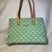 Dooney & Bourke Bags | Dooney & Bourke Pastel Green Signature Canvas Tote Bag | Color: Green/Pink | Size: 13”X9 1/2”