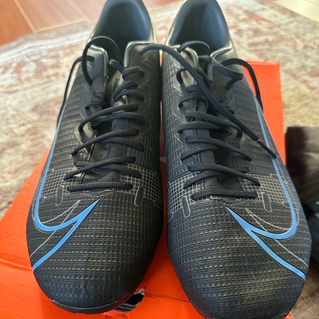 Nike Shoes | Brand New Men’s Size 12 Nike Mercurial Cleats . Comes With Box And Shoe Bag | Color: Black | Size: 12