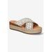 Women's Exa-Italy Sandals by Bella Vita in White Champagne Leather (Size 8 M)