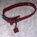 Coach Dog | Coach Grommet Red Leather Dog Collar | Color: Red | Size: Os