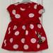 Disney Dresses | Disney Baby Girl Minnie Mouse Dress- Size 3 Months | Color: Red/White | Size: 3mb