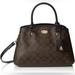 Coach Bags | Coach Nwt Coach 2way Signature Handbag Women 'S Brown Pvc Razor F34608 No. 2809 | Color: Black/Brown | Size: 14”X9”