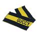 Gucci Accessories | Gucci Fringe Bicolor Stripes Bicolor Stripes Scarf Wool Black X Yellow | Color: Black/Yellow | Size: W8.9 X H71.3inch
