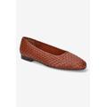 Women's Kimiko Flats by Bella Vita in Dark Tan Woven (Size 9 M)