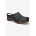 Women's Motto Clog Mule by Bella Vita in Black Woven (Size 12 M)