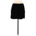 Casual Mini Skirt Mini: Black Solid Bottoms - Women's Size Medium