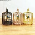 Cage à oiseaux pour maison de poupée 1:12 meubles en minite accessoires de décoration
