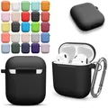 Étui AirPods 1/2 en Silicone housse de protection pour écouteurs sans fil Bluetooth Apple 2/1