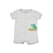 Carter's Short Sleeve Outfit: Gray Print Tops - Size 12 Month