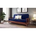 Strata Furniture Durango Futon Package w/ Polaris Futon & Cover Wood/Polyester in Red/Brown | 33 H x 80 W x 37 D in | Wayfair WFDGWCPB