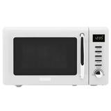 Haden Heritage Vintage 0.7 Cubic Foot 700 Watt Countertop Microwave Oven, Ivory