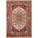 Heriz Serapi Geometric Oriental Area Rug Hand-knotted Wool Carpet - 2'0"x 3'0"